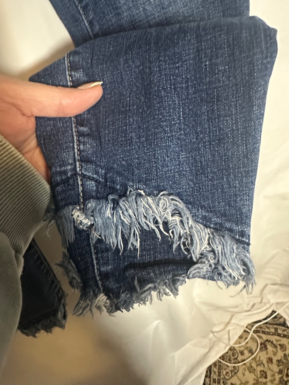 KanCan Dark Blue Distressed Skinny Jeans - Picture 5 of 11